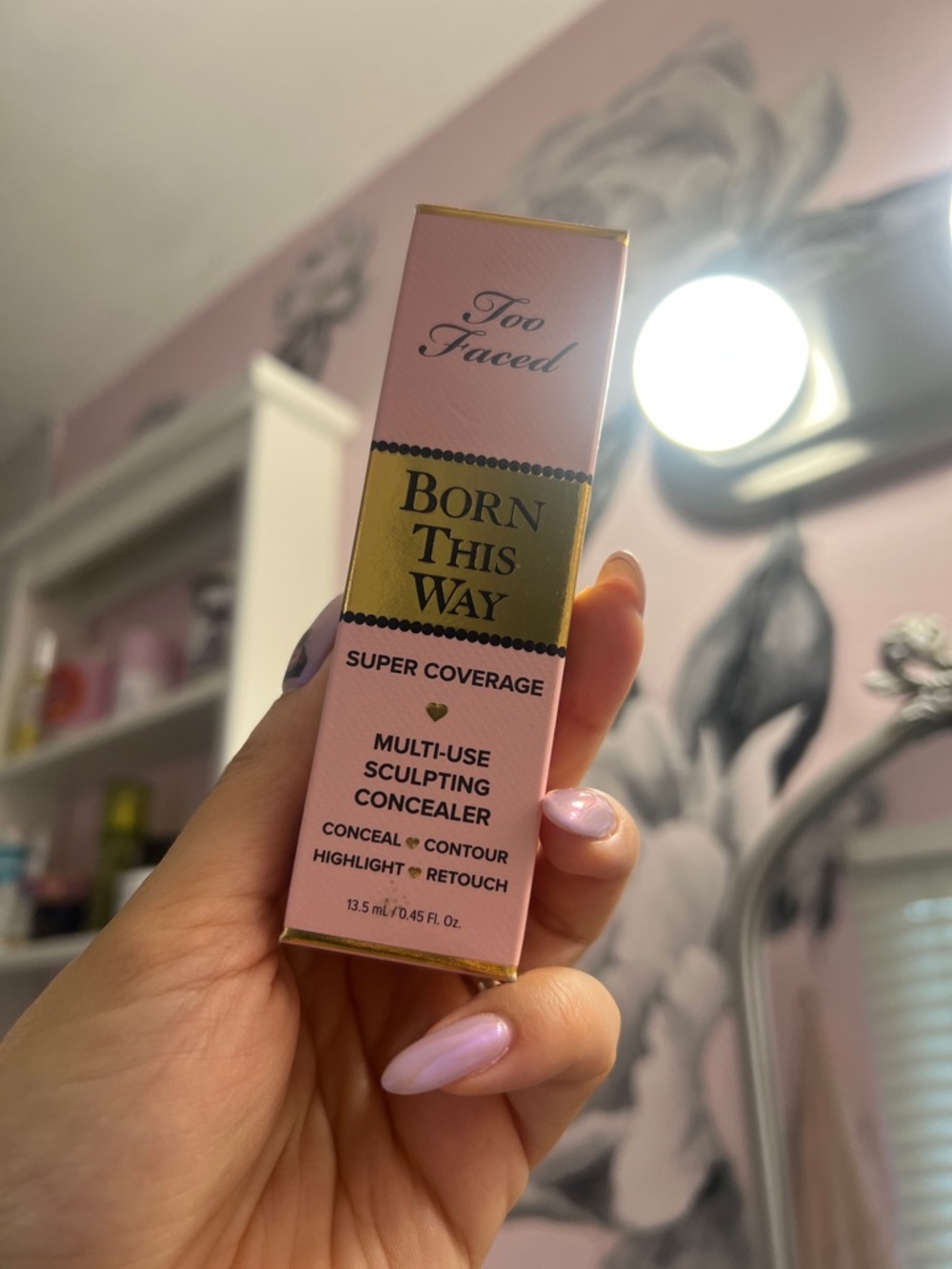 Too Faced Born This Way Sculpting Concealer - Pink & Gold Packaging